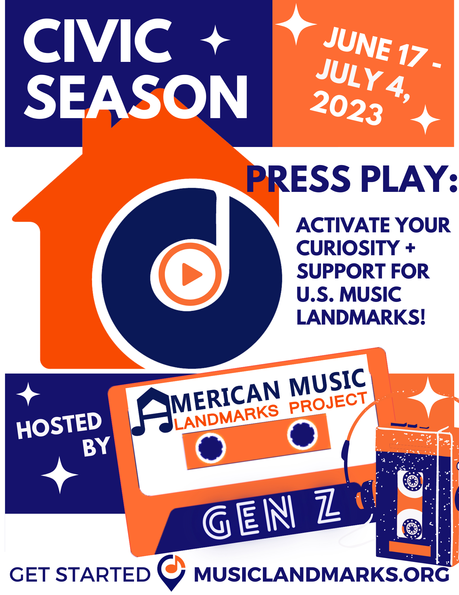 Press Play: Activate Your Curiosity + Support for U.S. Music Landmarks